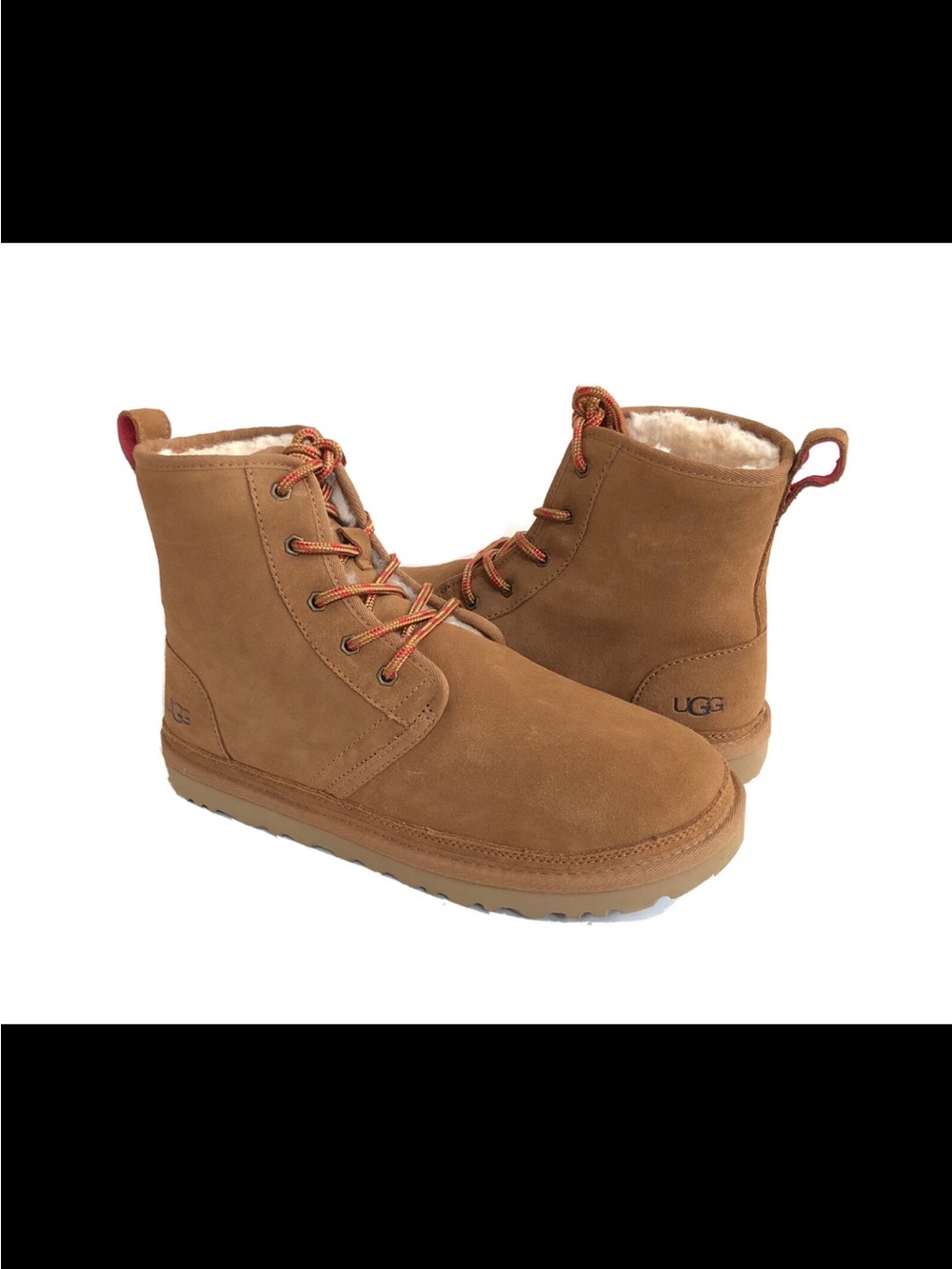 NWOT UGG WOMEN NEUMEL HIGH CHESTNUT SHEARLING SUEDE SHOE US 10 / EU 41 / UK 8